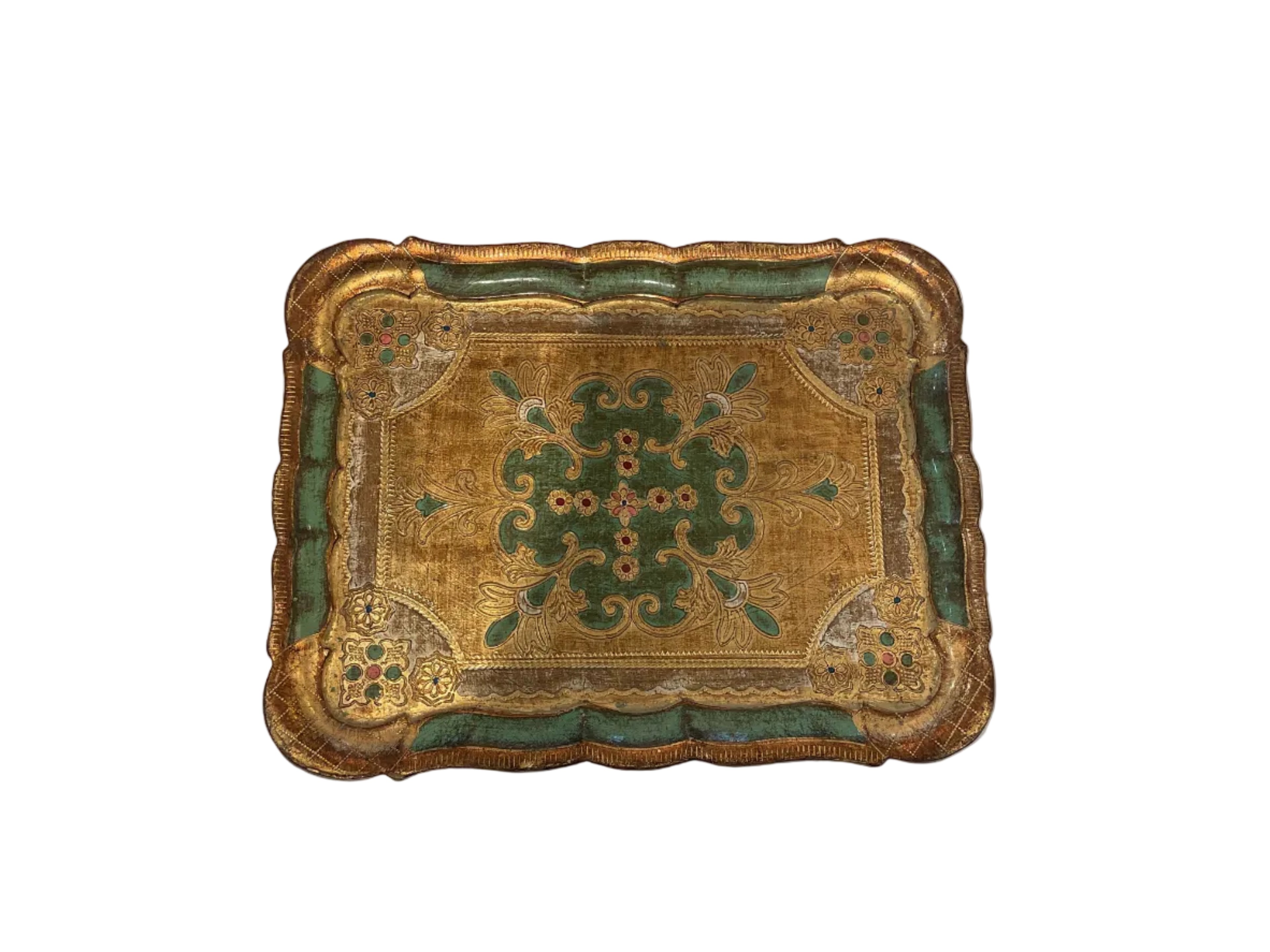 Vintage Italian Florentine Tray