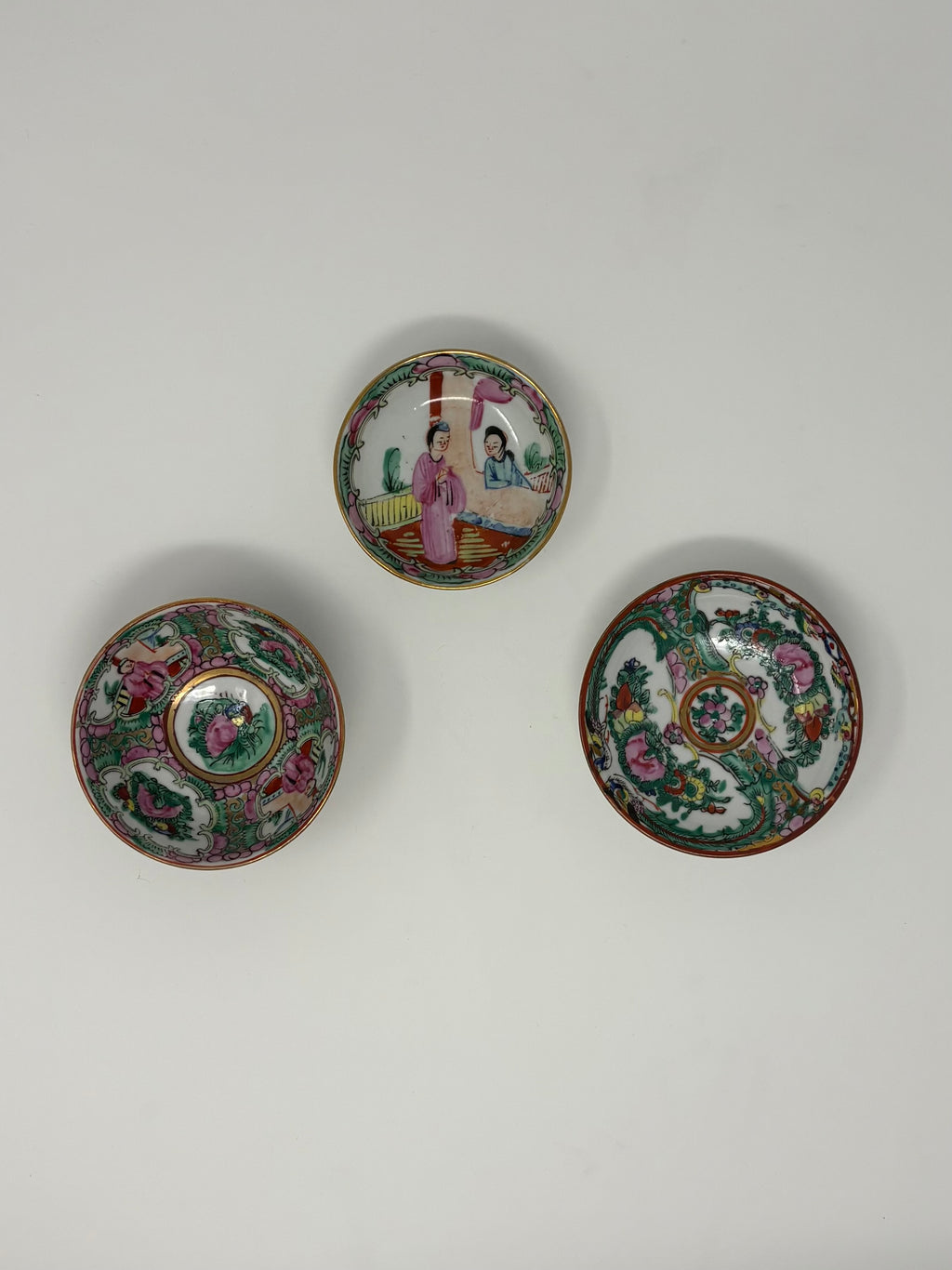 Collection of 3 Precious Famille Rose Bowls-4 Character Marked