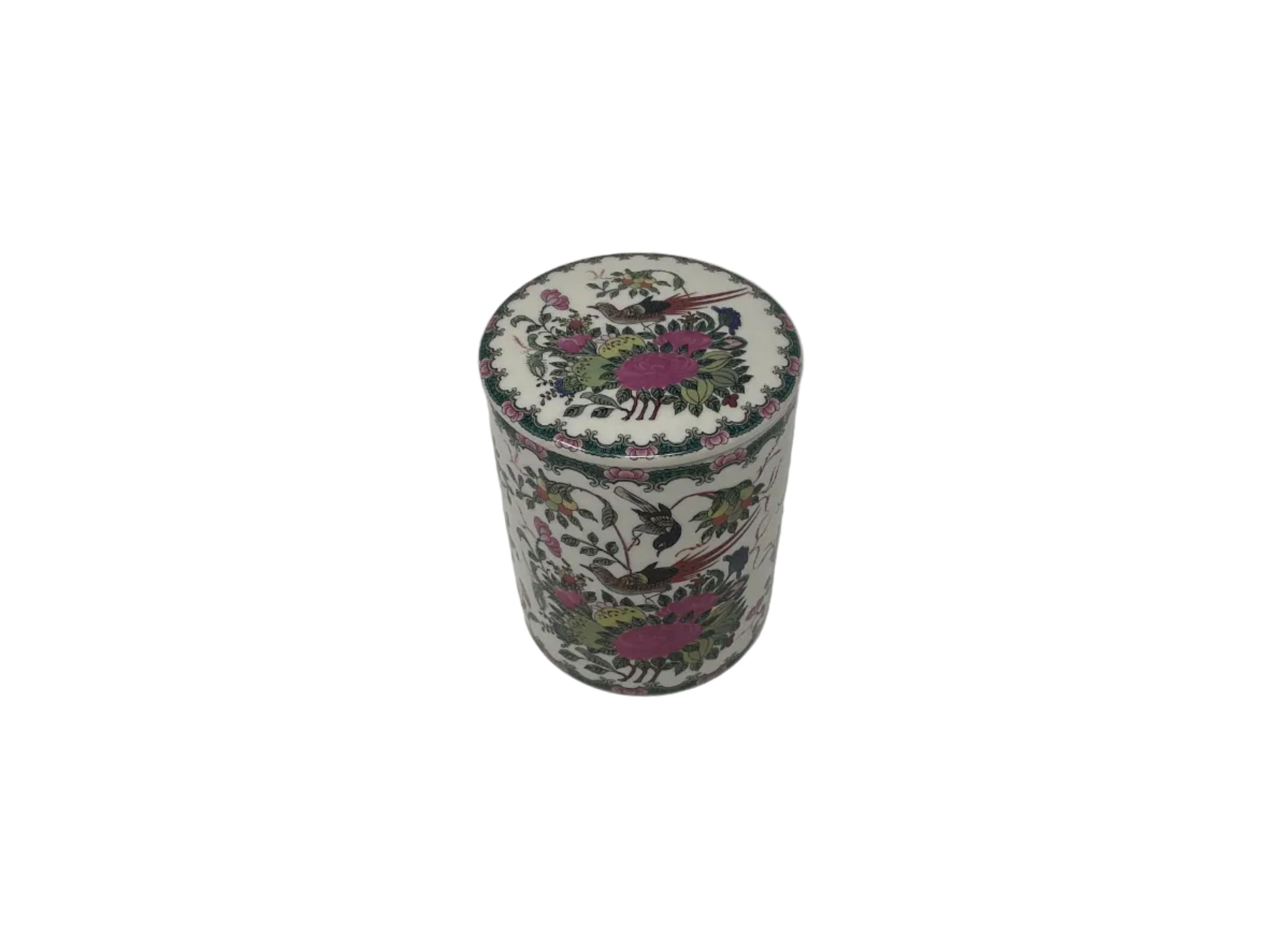 Lightly Scented Lidded Soy Candle Box-Rose Medallion