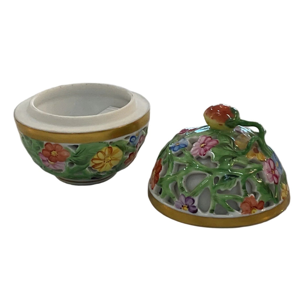 Herend handpainted strawberry ball