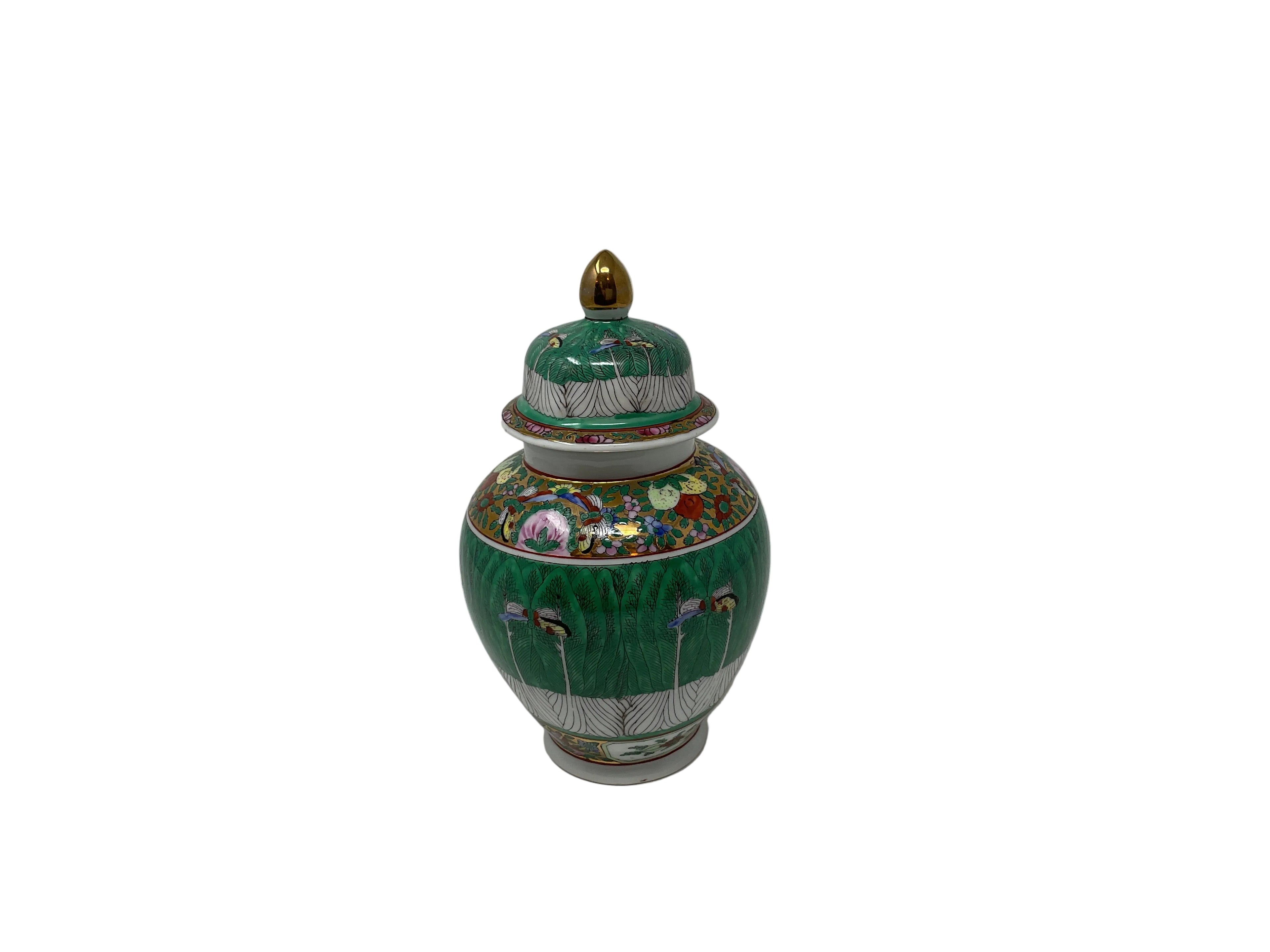 small Bok Choy ginger jar 9’