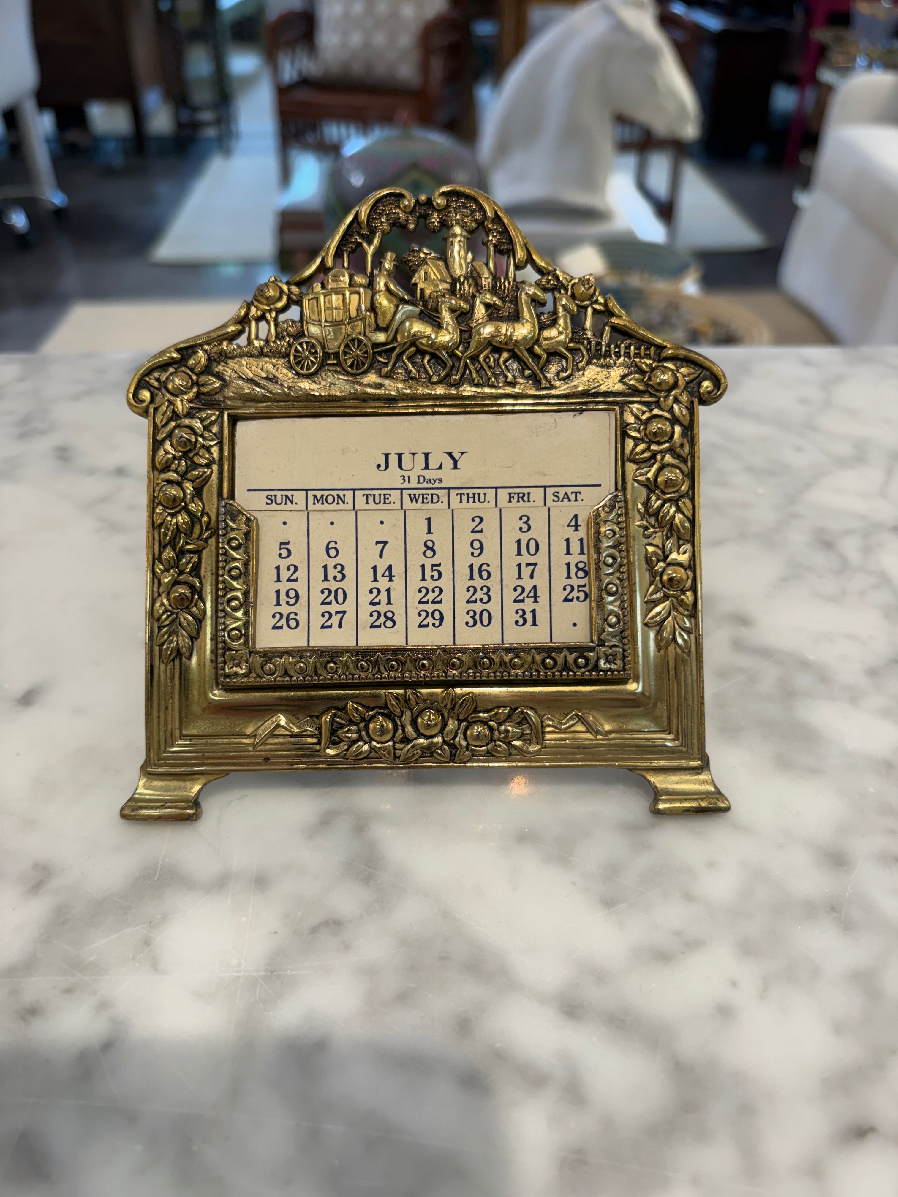 1920’s Brass Perpetual Calendar