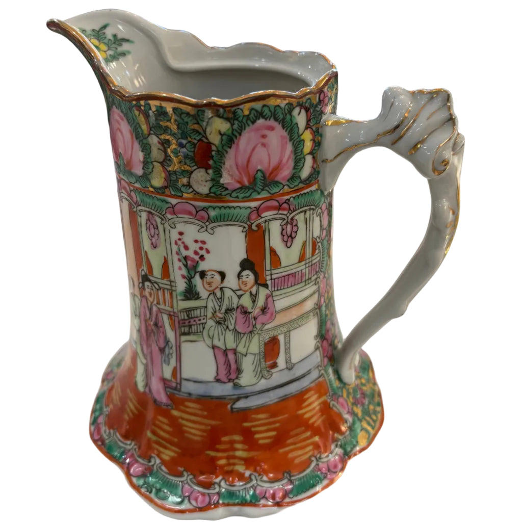 Scalloped Rose Medallion pitcher