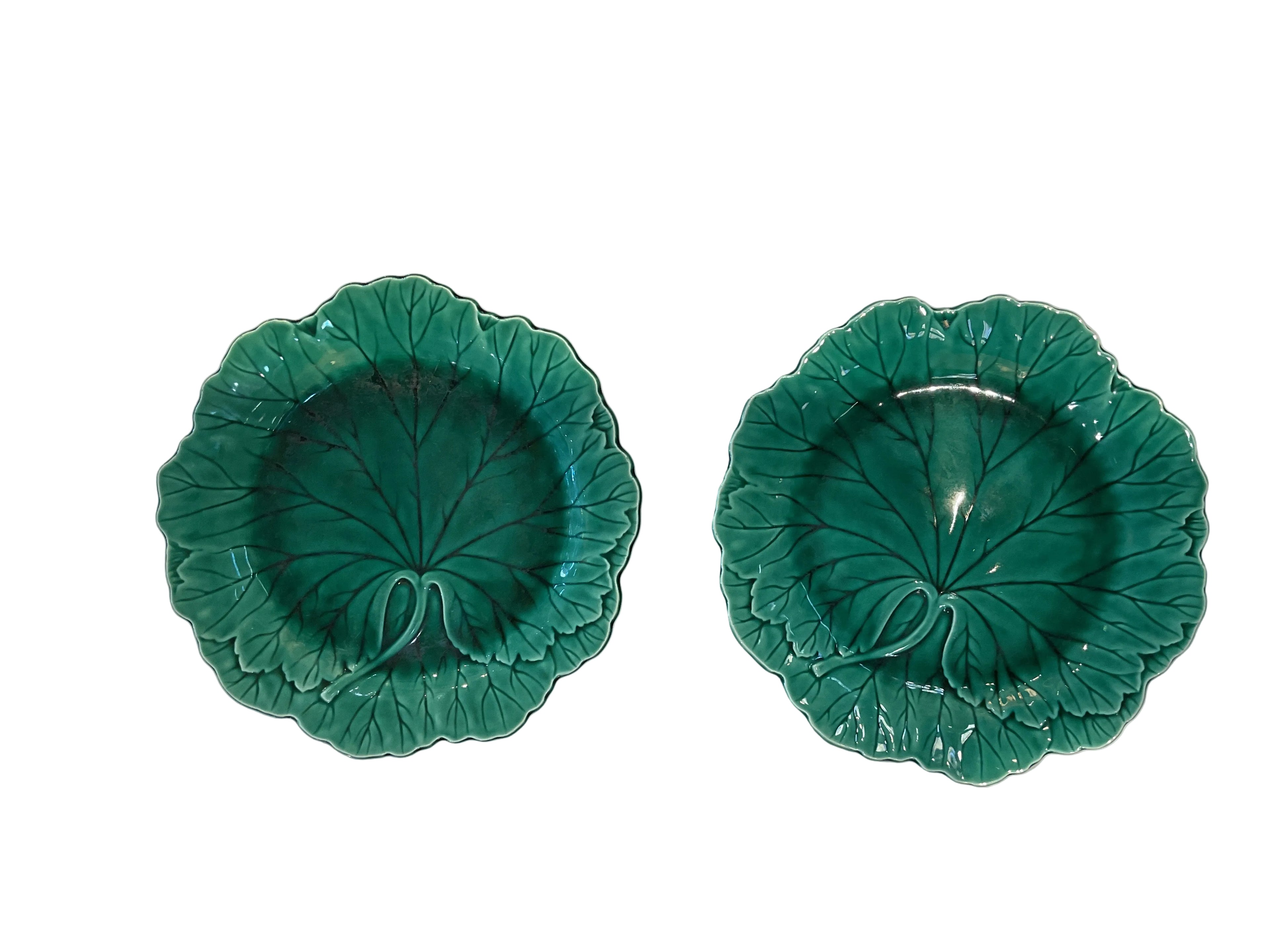 Antique Wedgwood Etruria & Barlaston Cabbage Leaf Plate 8”