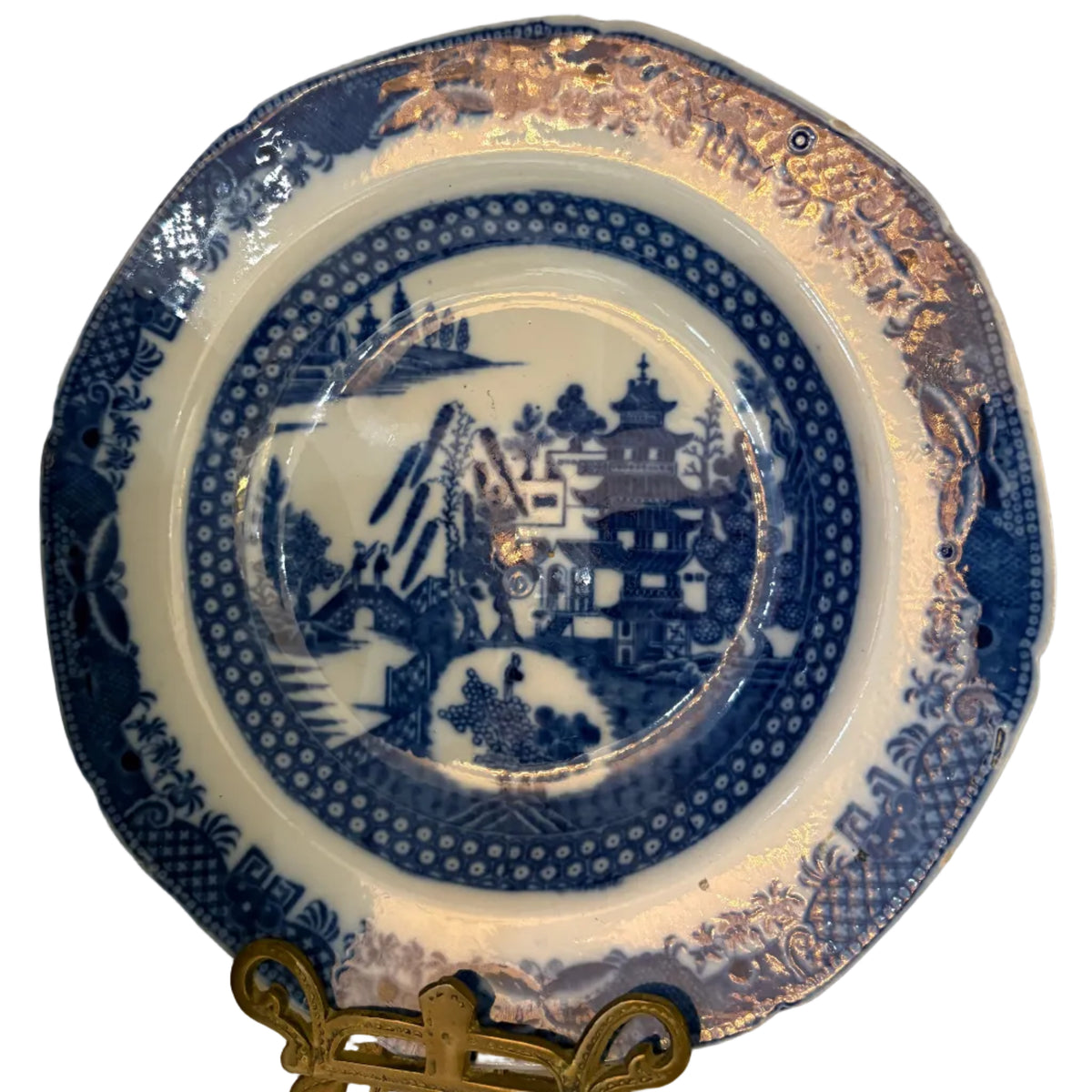 Blue Willow Transferware Plate