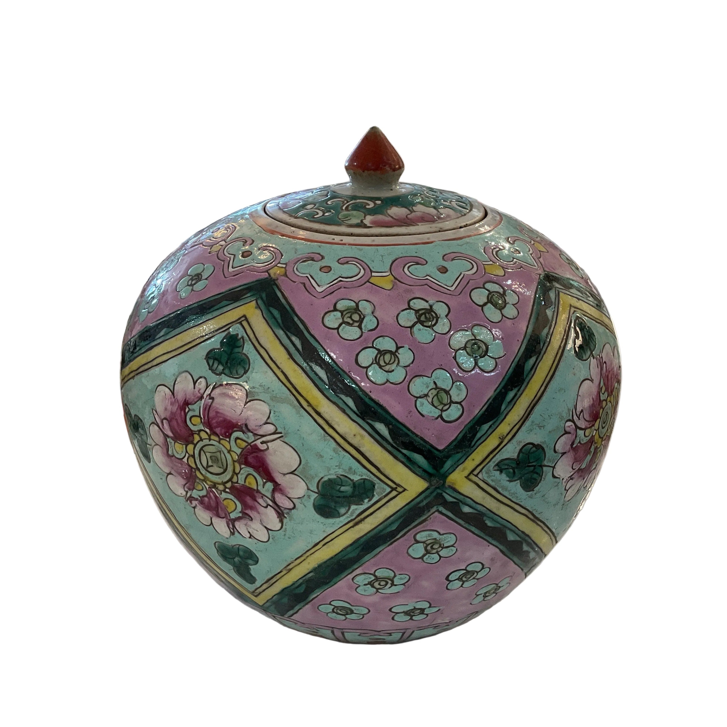 Chinese Antique Nyona Peranakan Ginger Jar