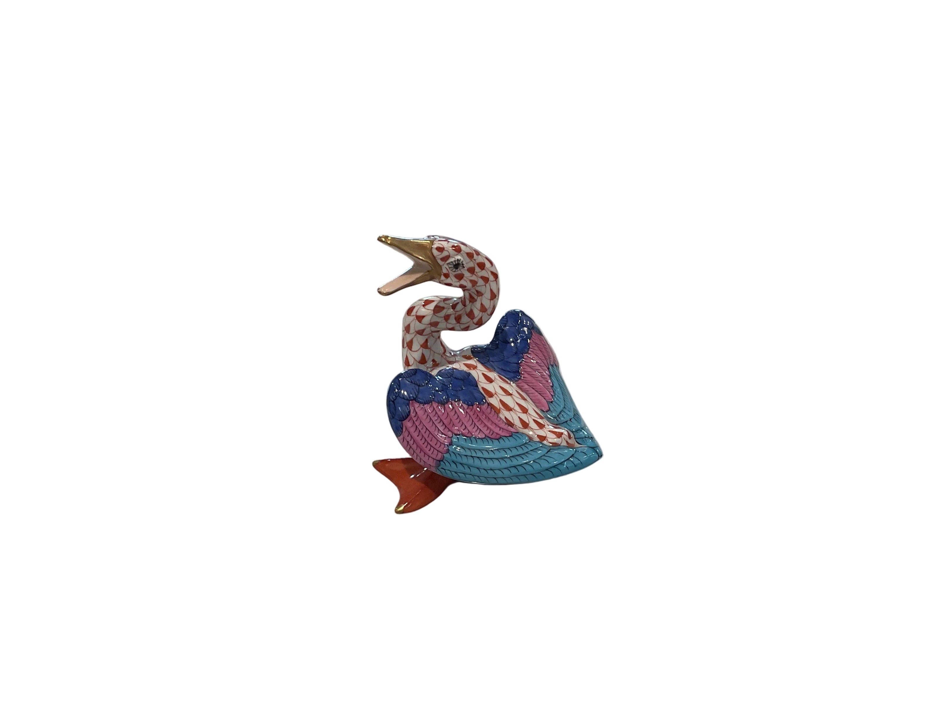 Vintage Herend hand-painted Wild goose