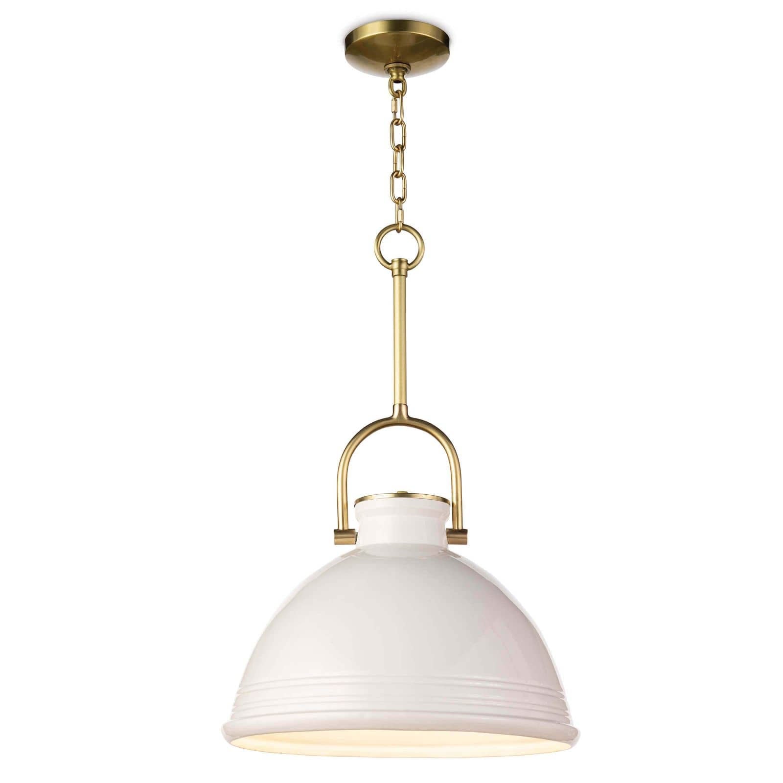 Eloise Ceramic Pendant (White)