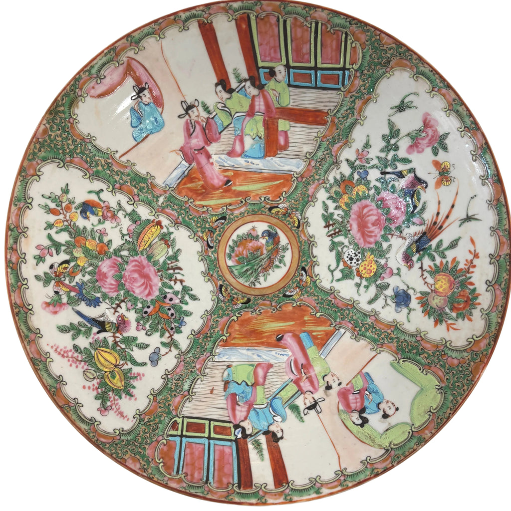 19th century Rose Medallion Bowl
