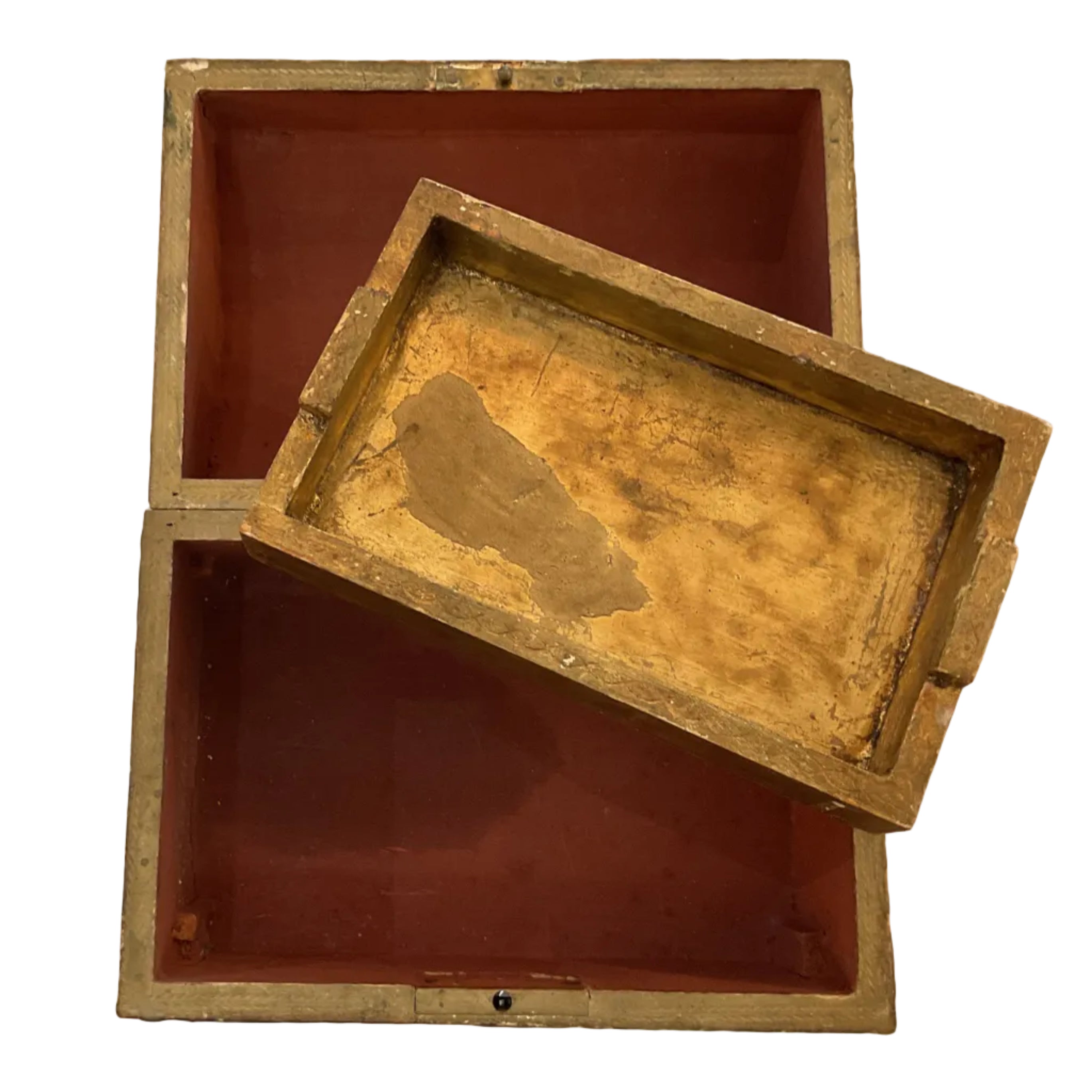Florentine Gilted Dome Top Nautical Box