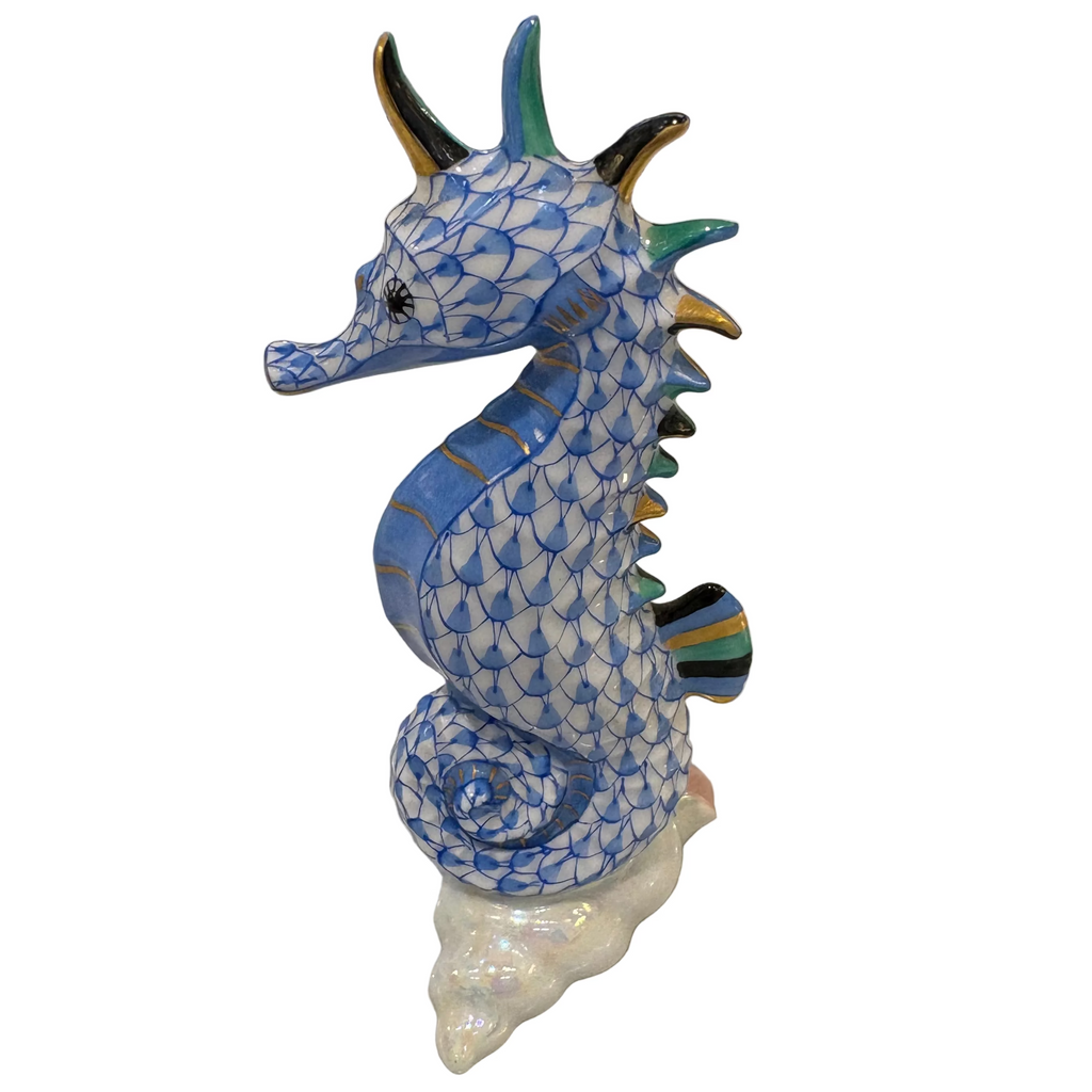 Antique Herend Dragon Seahorse on Shell (rare)