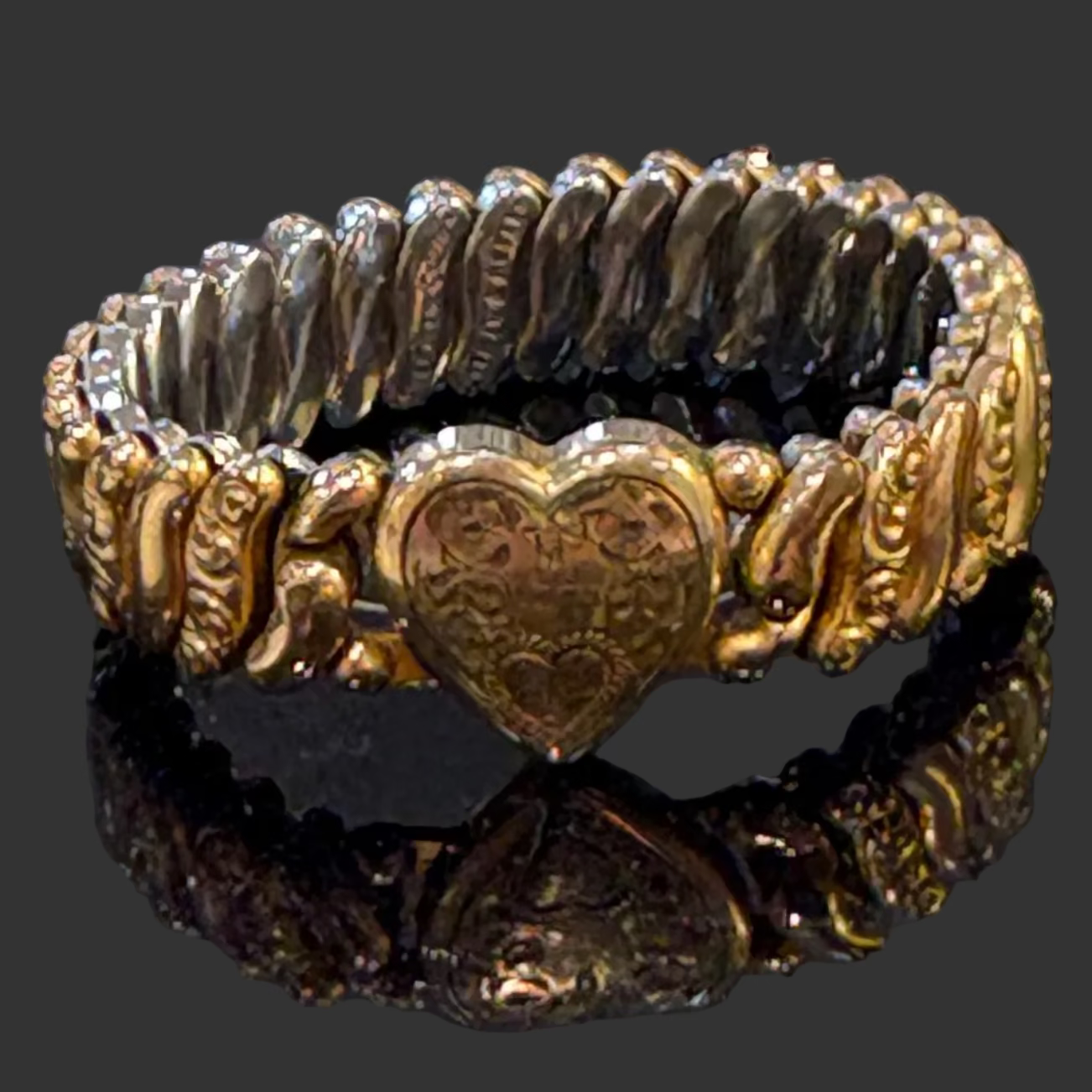 Child’s Gold-filled Expansion Sweetheart Bracelet (WWII era)