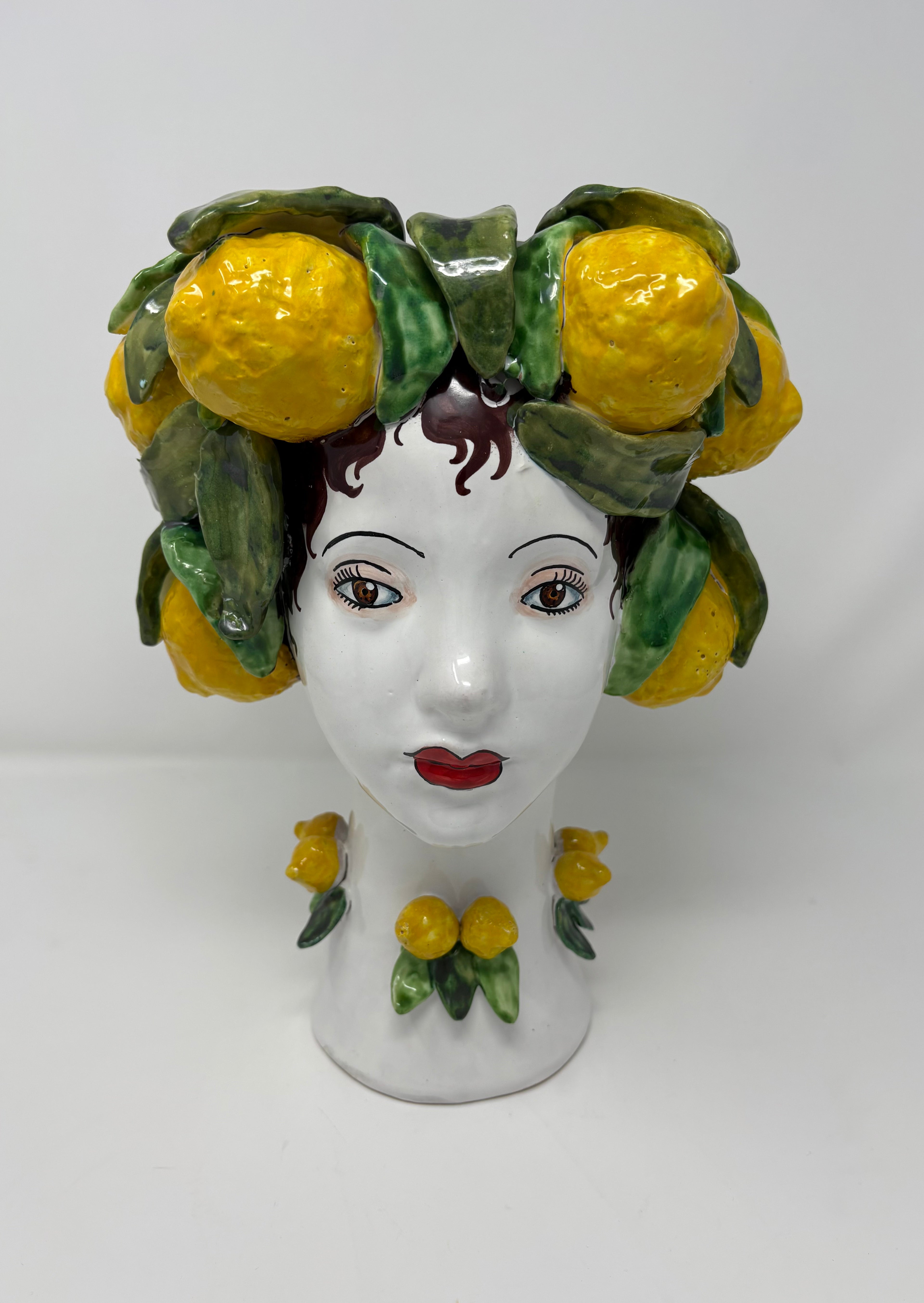 Lemon Head Vase made in Tuscany