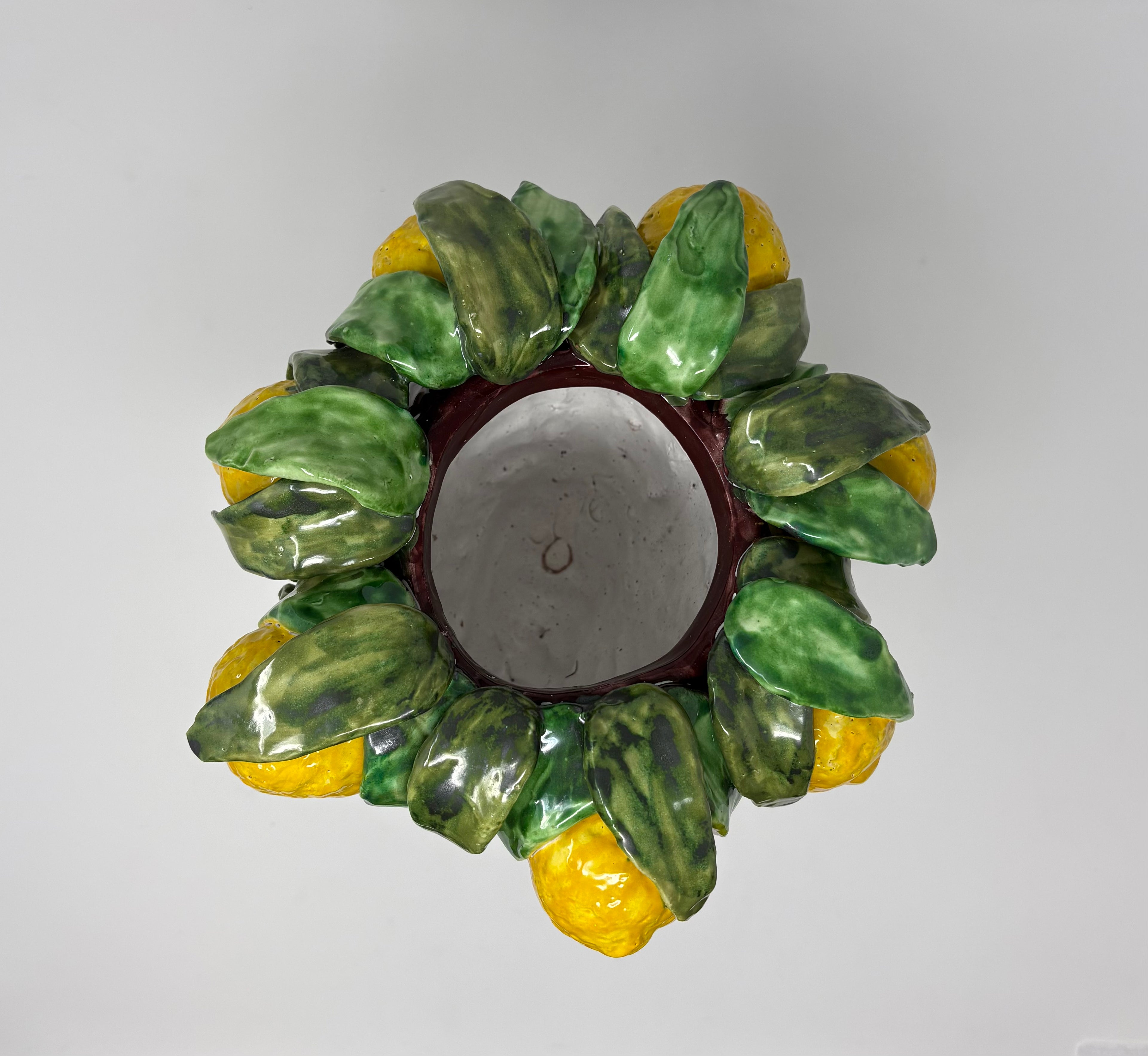 Lemon Head Vase made in Tuscany 2