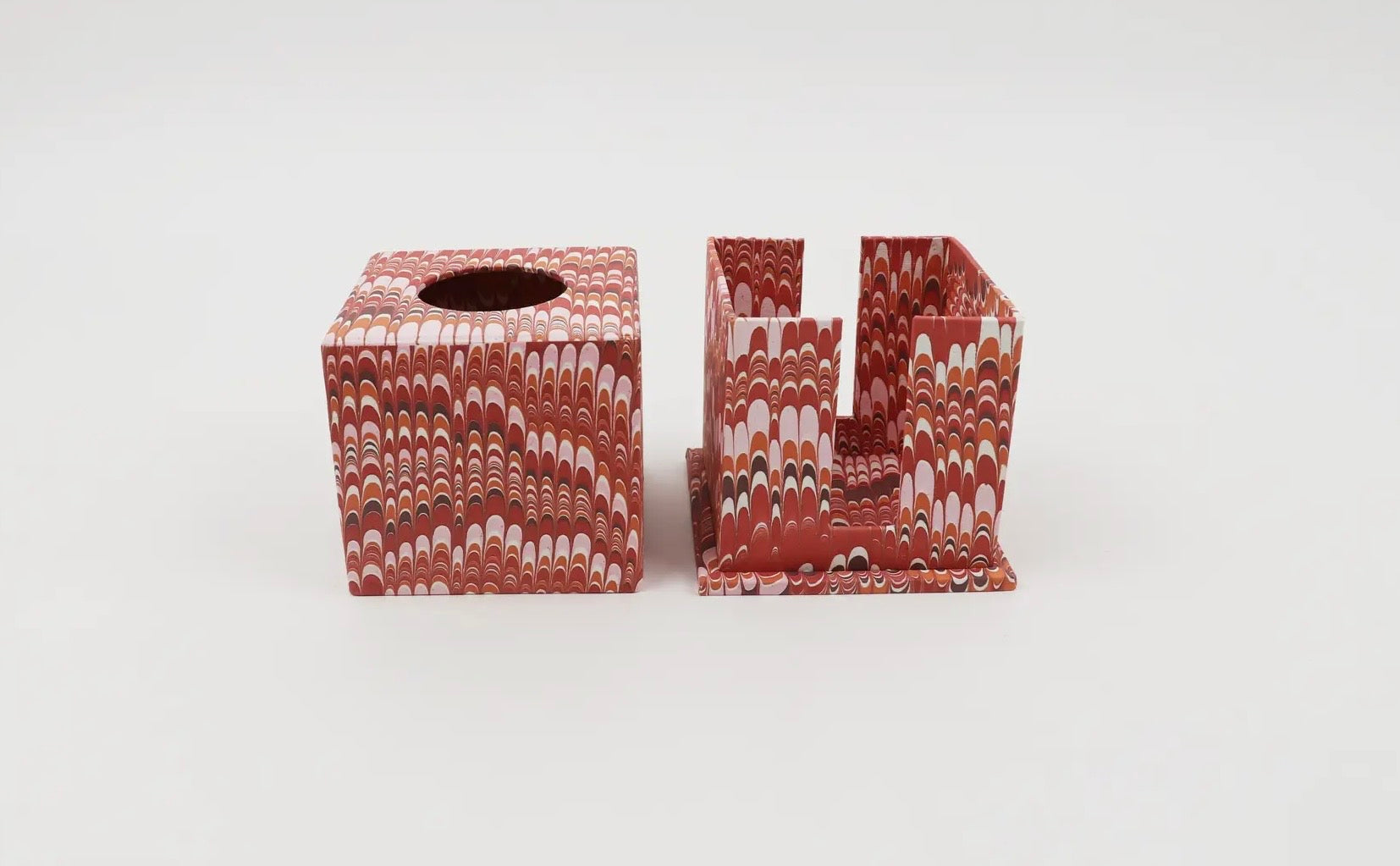 Marbled Square Tissue Box
