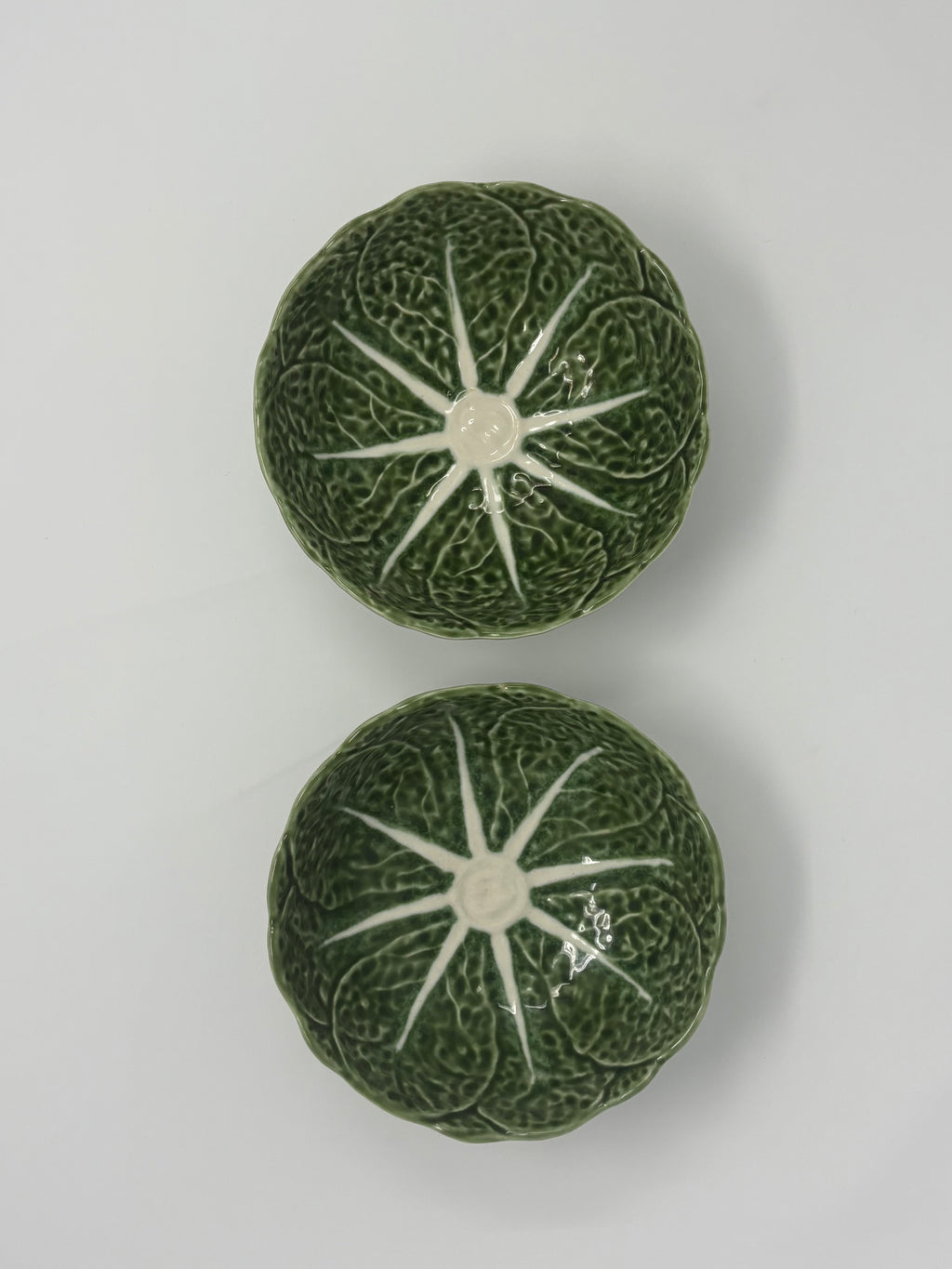 Pair of Cabbage Leaf Bowls