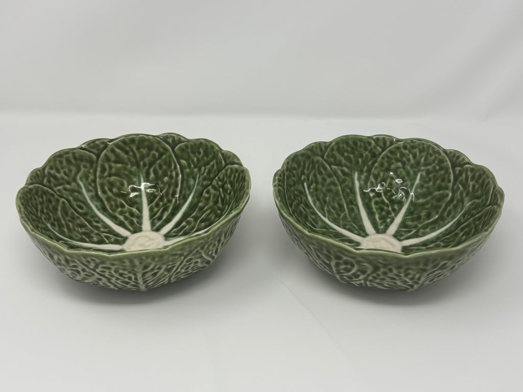 Pair of Cabbage Leaf Bowls