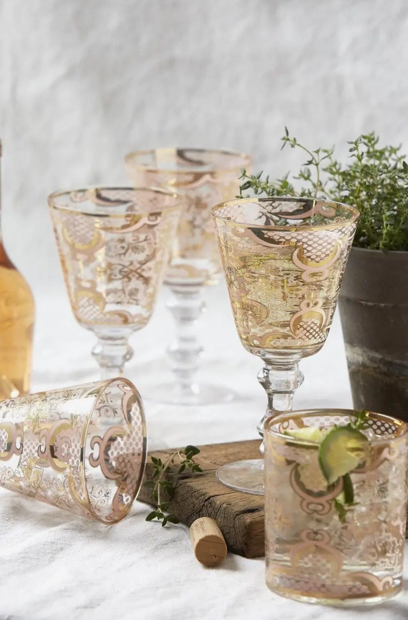 Set of 4 Patina Vie Bellissimo Goblet