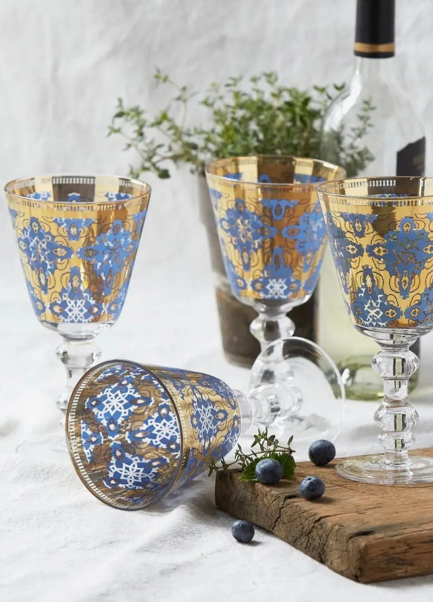 Set of 4 Patina Vie Paris Reign Goblets