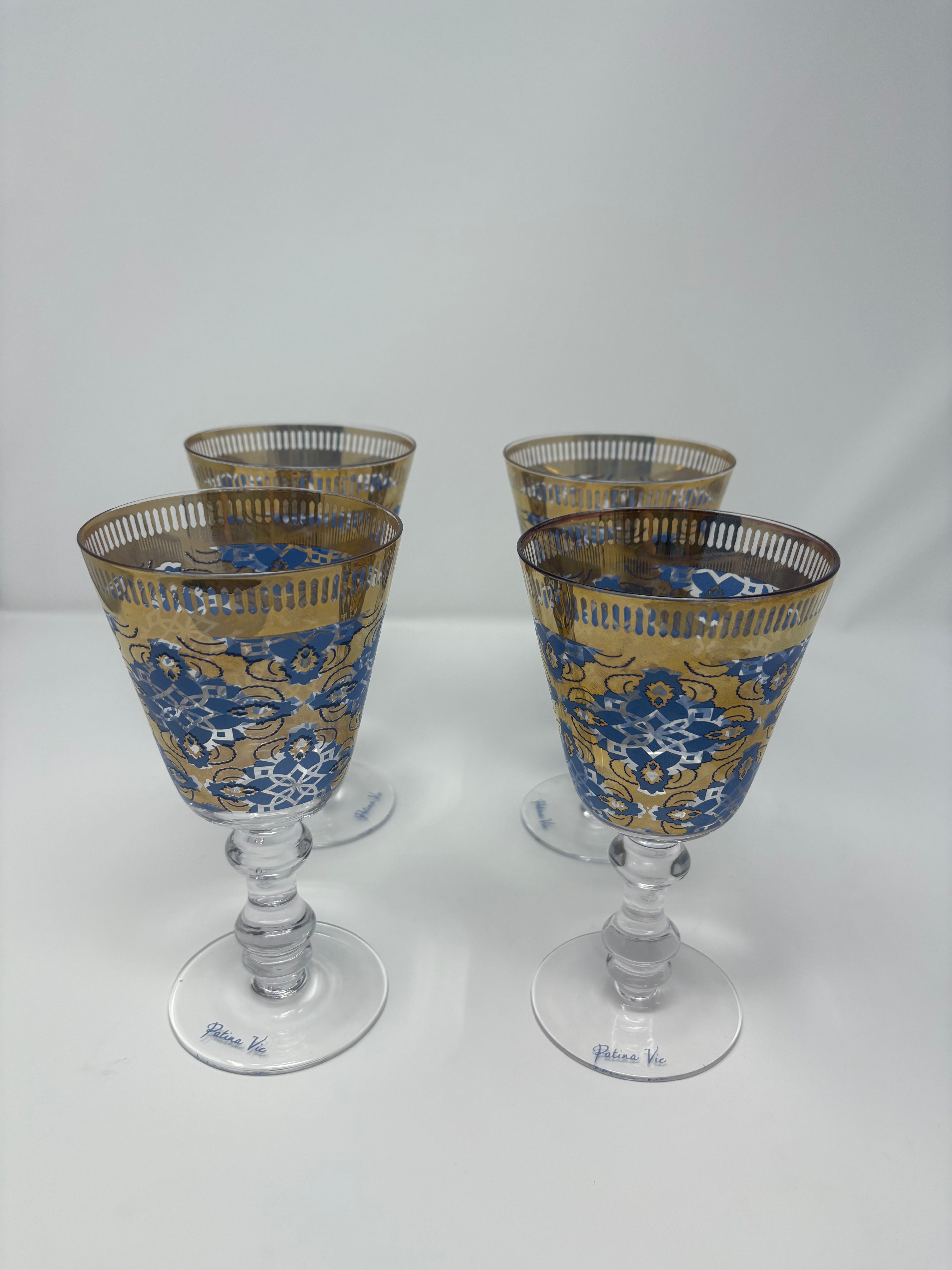 Set of 4 Patina Vie Paris Reign Goblets