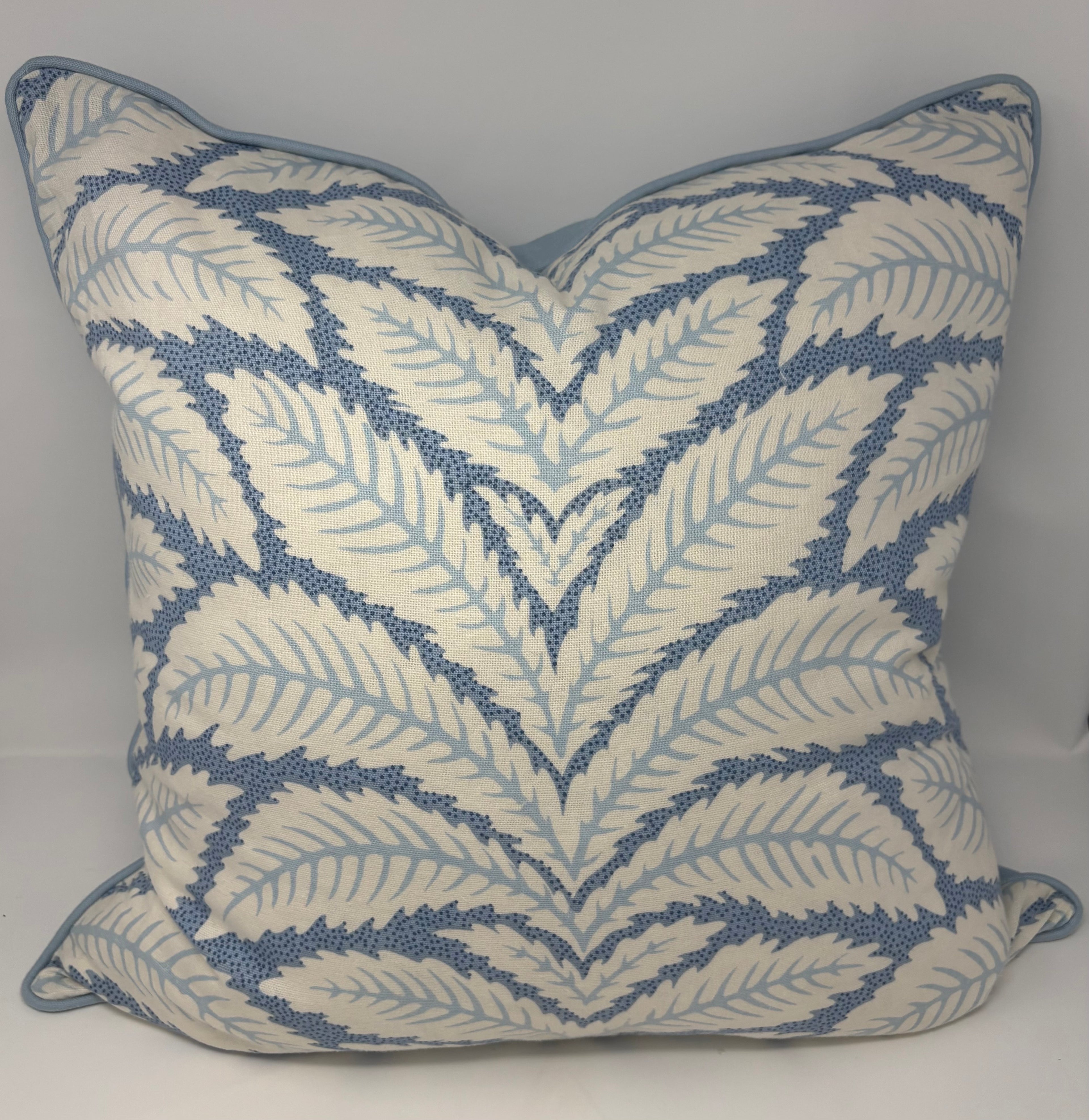 Talavera Linen Blue 22x22 Pillow