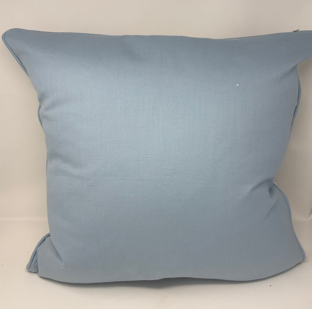 Talavera Linen Blue 22x22 Pillow