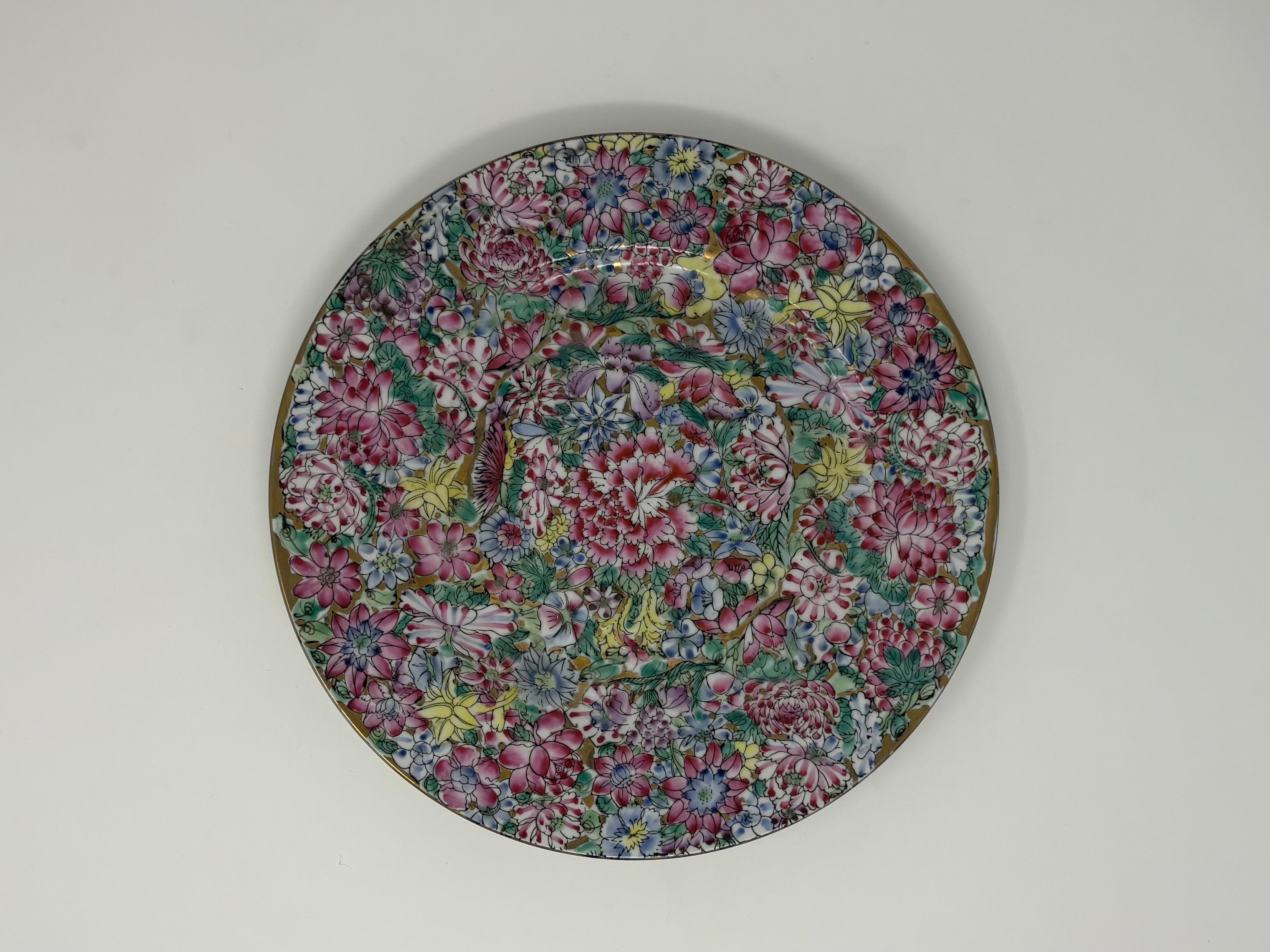 Very Antique Million Flowers with Gilded Background