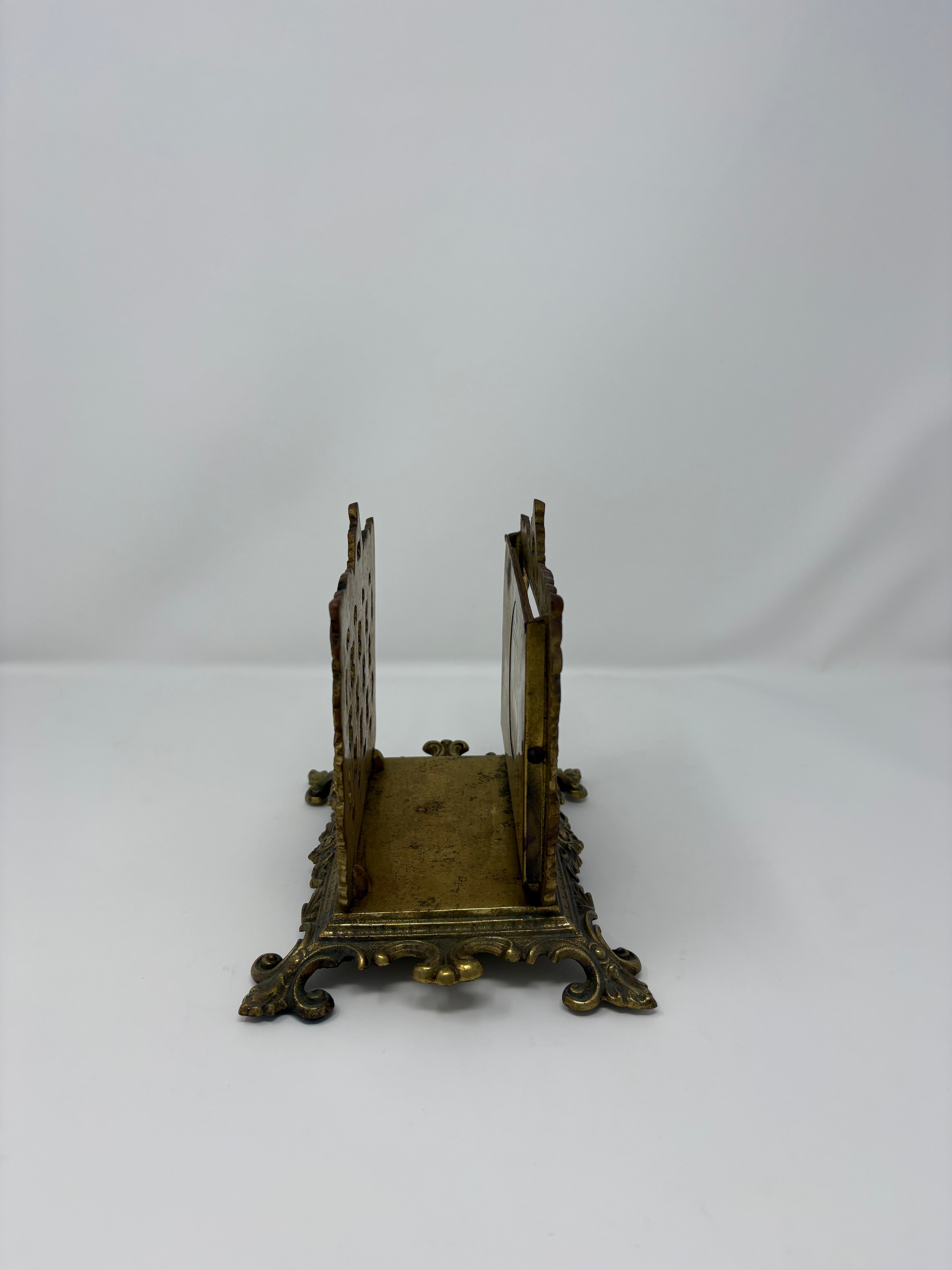 Vintage Brass Desk Letter from with Perpetual Calendar