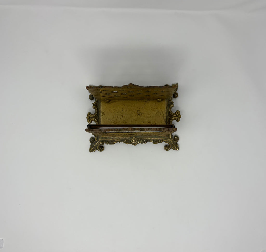Vintage Brass Desk Letter from with Perpetual Calendar