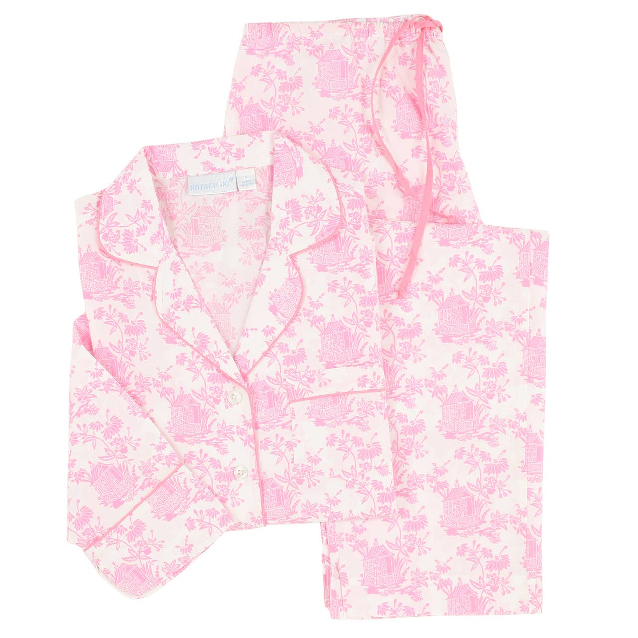 Pagoda Pink Long Sleeve Pajamas