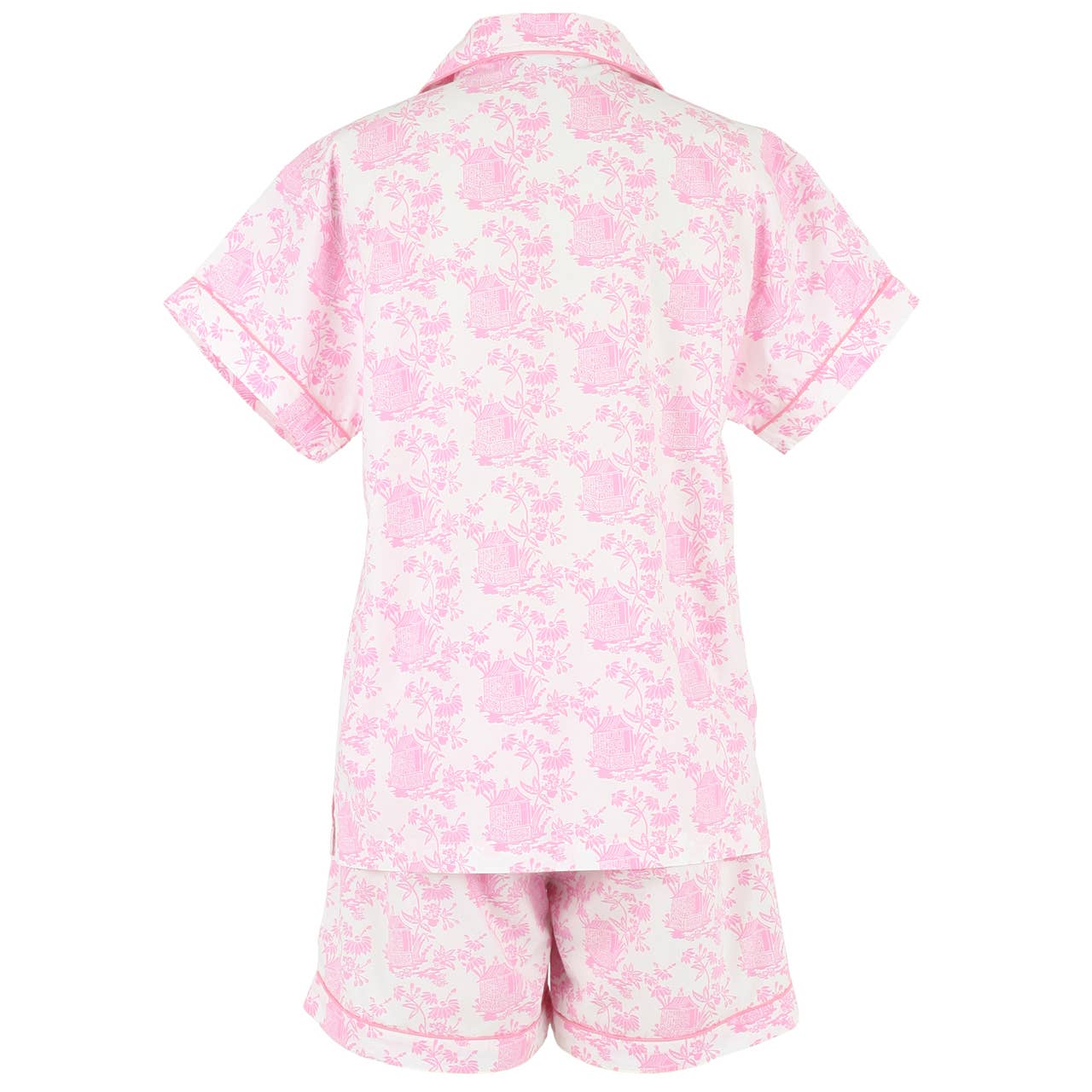 Pagoda Pink Short Sleeve Shorty Pajamas