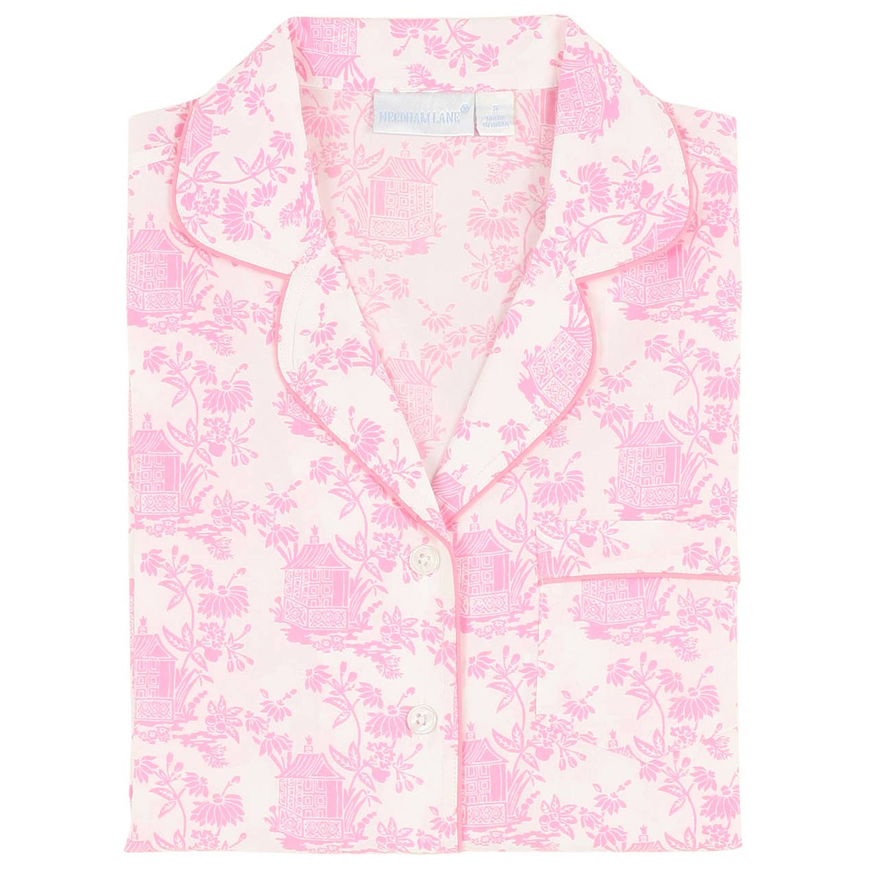 Pagoda Pink Long Sleeve Pajamas