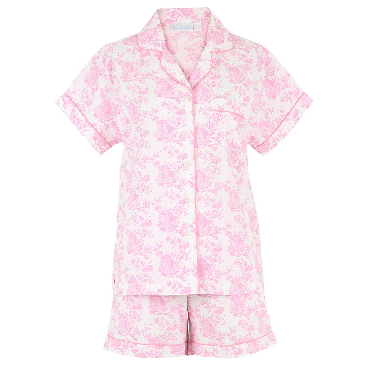 Pagoda Pink Short Sleeve Shorty Pajamas